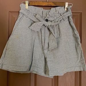 Anthropologie • High Waisted Checkered Shorts • Size S